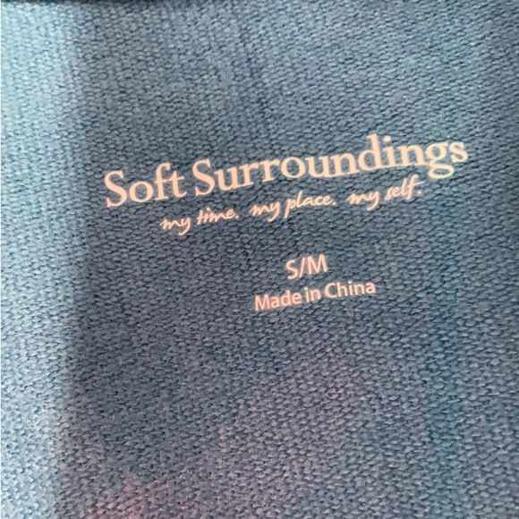 SOFT SURROUNDINGS BLUE CARDIGAN - Picture 6 of 8